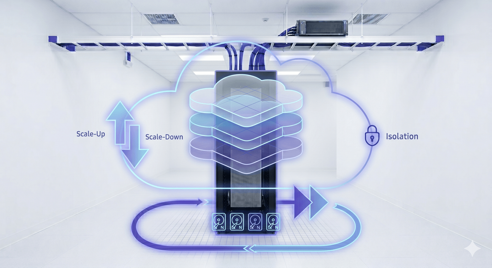 Offshore Cloud Servers illustration