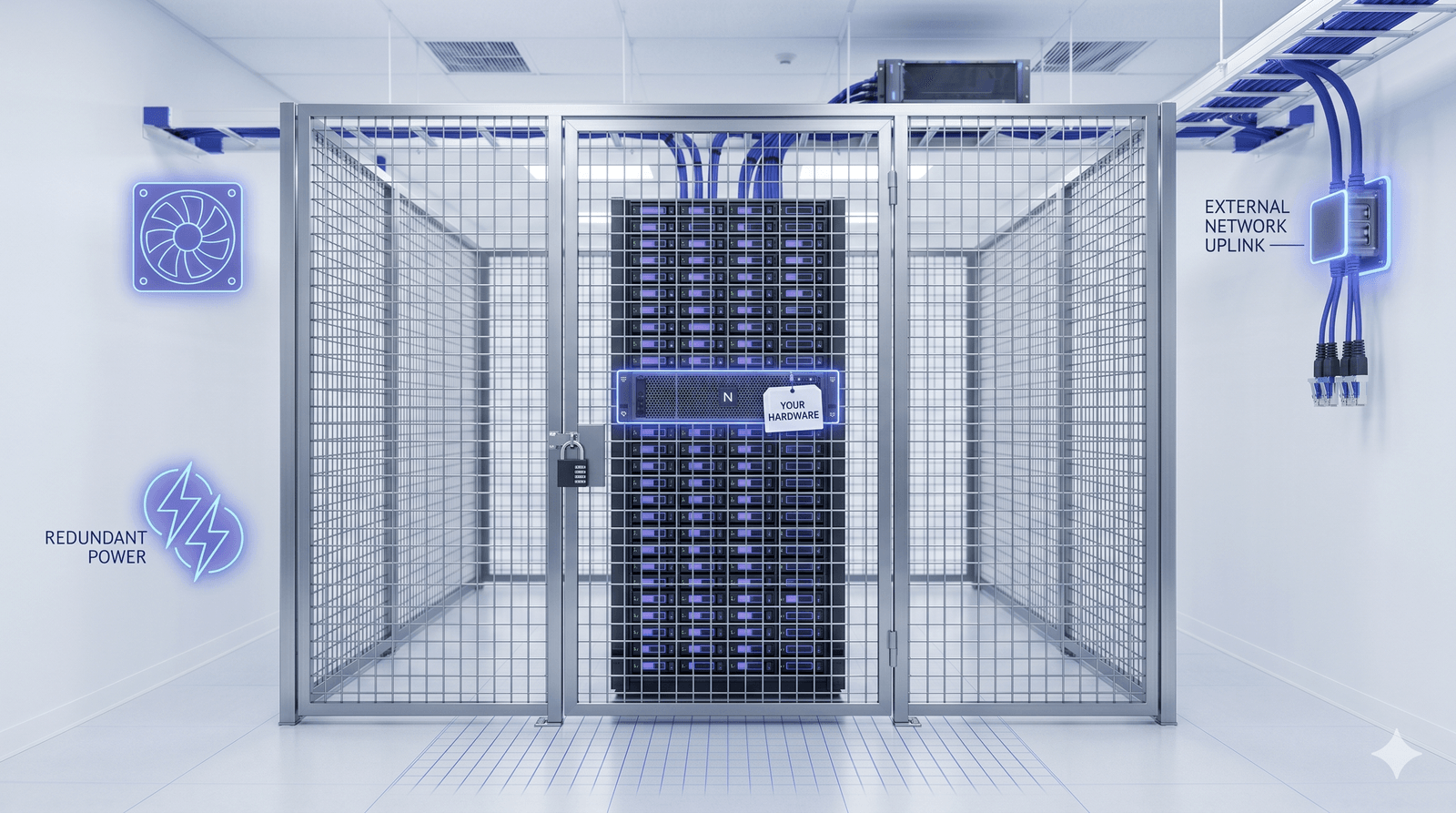 Offshore Server Co-location illustration